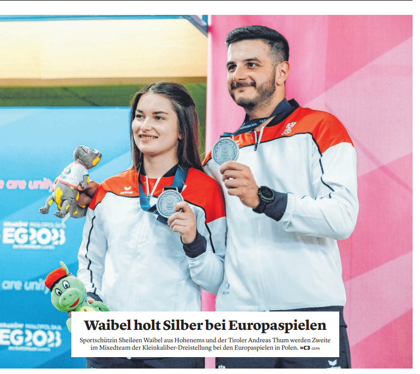 Sheileen Waibel + Andreas Thum gewinnen Silber bei den European Games Sheileen Waibel + Andreas Thum gewinnen Silber bei den European Games